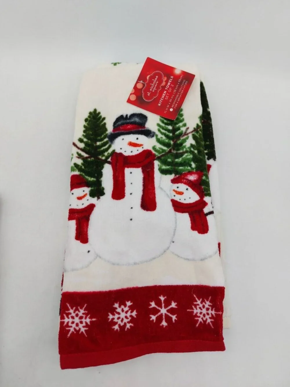 Christmas Kitchen dish towels Set of 2 Each Lot Of 3 NWT Various Brands